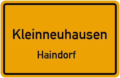 Straßenverzeichnis Kleinneuhausen Haindorf