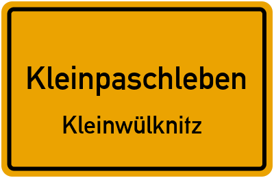 Straßenverzeichnis Kleinpaschleben Kleinwülknitz