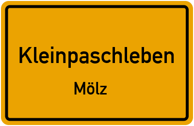 Straßenverzeichnis Kleinpaschleben Mölz