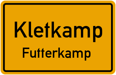 Straßenverzeichnis Kletkamp Futterkamp