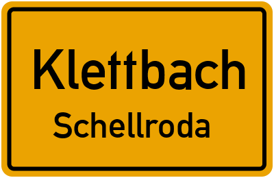 Straßenverzeichnis Klettbach Schellroda