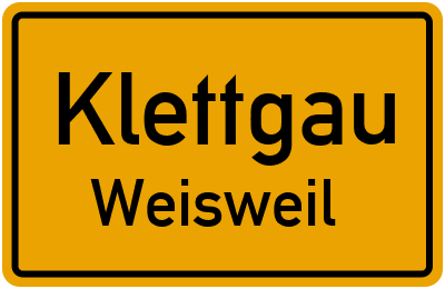 Ortsschild Klettgau Weisweil