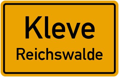 Straßenverzeichnis Kleve Reichswalde