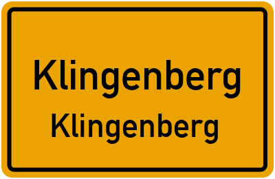 Straßenverzeichnis Klingenberg Klingenberg