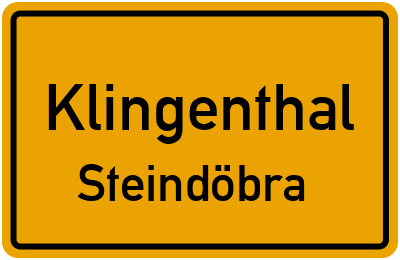 Straßenverzeichnis Klingenthal Steindöbra