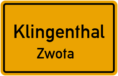 Straßenverzeichnis Klingenthal Zwota