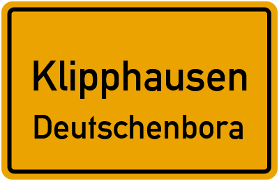 Straßenverzeichnis Klipphausen Deutschenbora
