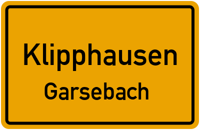 Straßenverzeichnis Klipphausen Garsebach