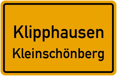 Straßenverzeichnis Klipphausen Kleinschönberg
