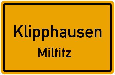 Straßenverzeichnis Klipphausen Miltitz