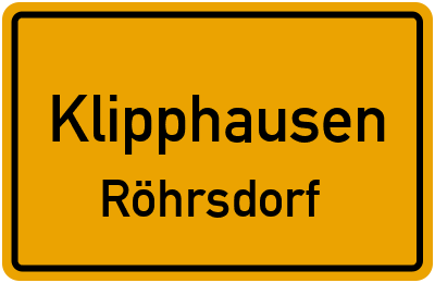 Straßenverzeichnis Klipphausen Röhrsdorf