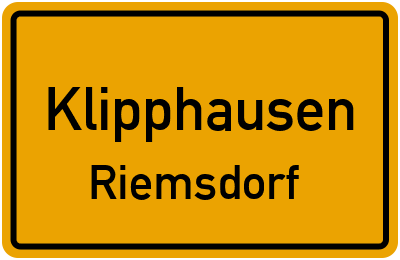 Straßenverzeichnis Klipphausen Riemsdorf