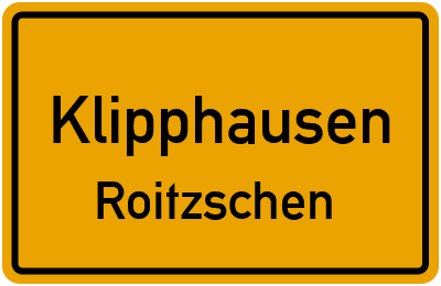 Straßenverzeichnis Klipphausen Roitzschen
