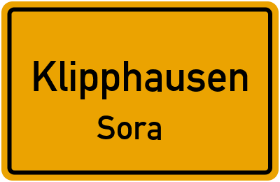 Straßenverzeichnis Klipphausen Sora