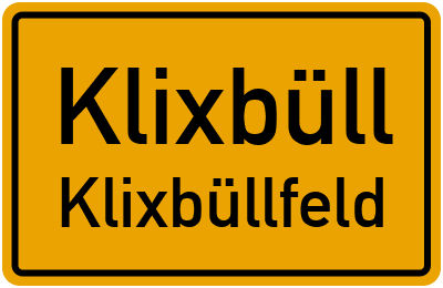 Straßenverzeichnis Klixbüll Klixbüllfeld
