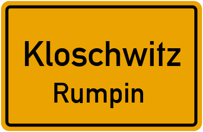 Straßenverzeichnis Kloschwitz Rumpin