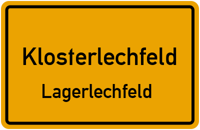 Straßenverzeichnis Klosterlechfeld Lagerlechfeld