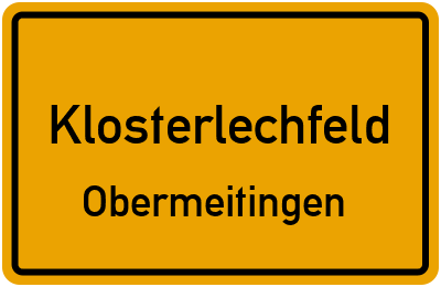 Straßenverzeichnis Klosterlechfeld Obermeitingen