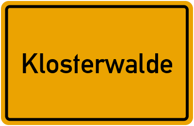 onlinestreet Branchenbuch für Klosterwalde