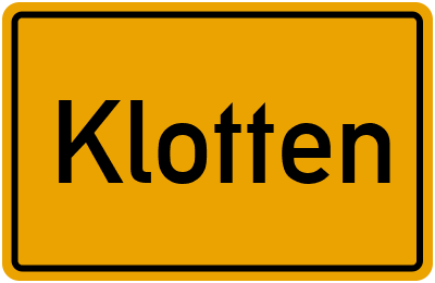 Ortsschild von Gemeinde Klotten in Rheinland-Pfalz