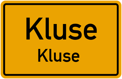 Straßenverzeichnis Kluse Kluse