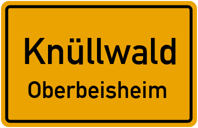 Straßenverzeichnis Knüllwald Oberbeisheim