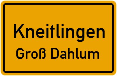 Straßenverzeichnis Kneitlingen Groß Dahlum