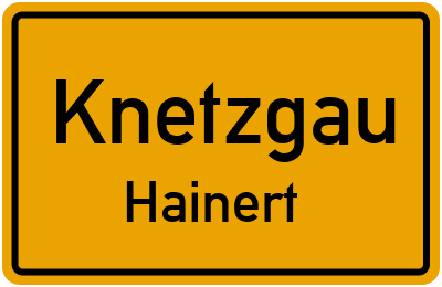 Straßenverzeichnis Knetzgau Hainert