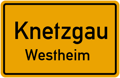 Straßenverzeichnis Knetzgau Westheim