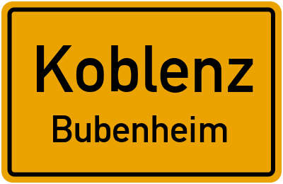Straßenverzeichnis Koblenz Bubenheim