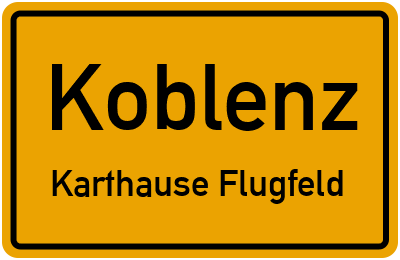 Straßenverzeichnis Koblenz Karthause Flugfeld