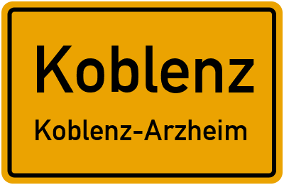Straßenverzeichnis Koblenz Koblenz-Arzheim