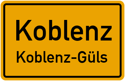 Straßenverzeichnis Koblenz Koblenz-Güls