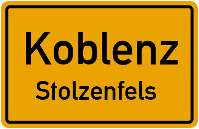 Ortsschild Koblenz Stolzenfels