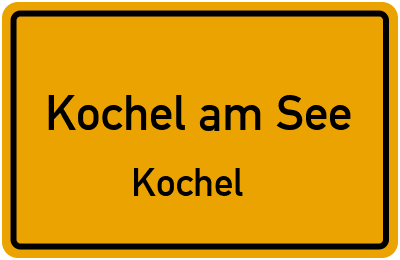 Straßenverzeichnis Kochel am See Kochel