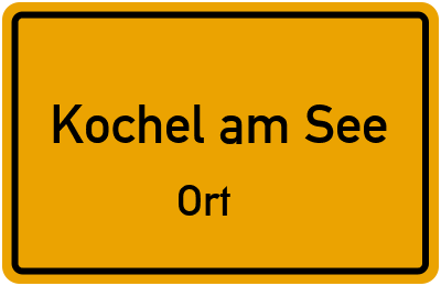 Straßenverzeichnis Kochel am See Ort