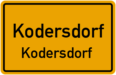 Straßenverzeichnis Kodersdorf Kodersdorf