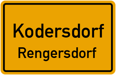 Straßenverzeichnis Kodersdorf Rengersdorf