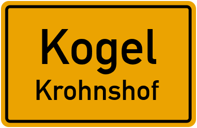 Straßenverzeichnis Kogel Krohnshof