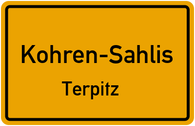 Straßenverzeichnis Kohren-Sahlis Terpitz
