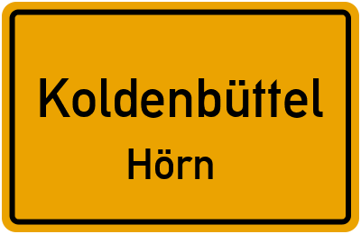 Straßenverzeichnis Koldenbüttel Hörn