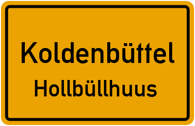 Straßenverzeichnis Koldenbüttel Hollbüllhuus