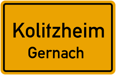 Straßenverzeichnis Kolitzheim Gernach