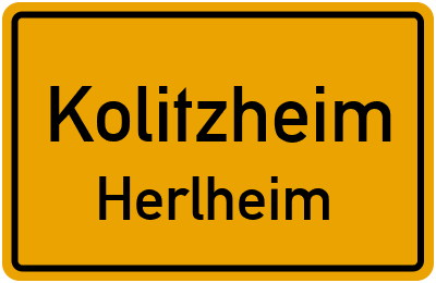 Straßenverzeichnis Kolitzheim Herlheim