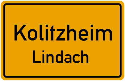 Straßenverzeichnis Kolitzheim Lindach