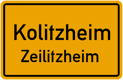 Straßenverzeichnis Kolitzheim Zeilitzheim
