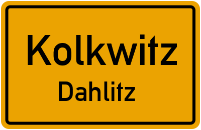 Straßenverzeichnis Kolkwitz Dahlitz