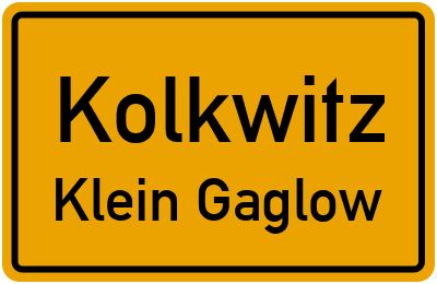 Straßenverzeichnis Kolkwitz Klein Gaglow