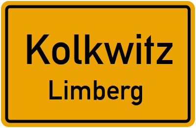 Ortsschild Kolkwitz Limberg