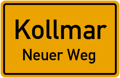 Straßenverzeichnis Kollmar Neuer Weg